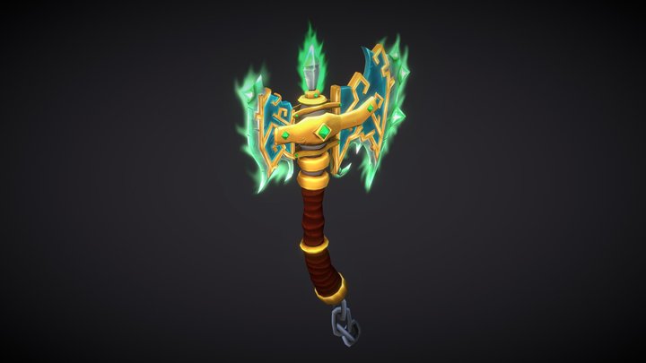 Weaponcraft - Mist of Pandaria Axe 3D Model