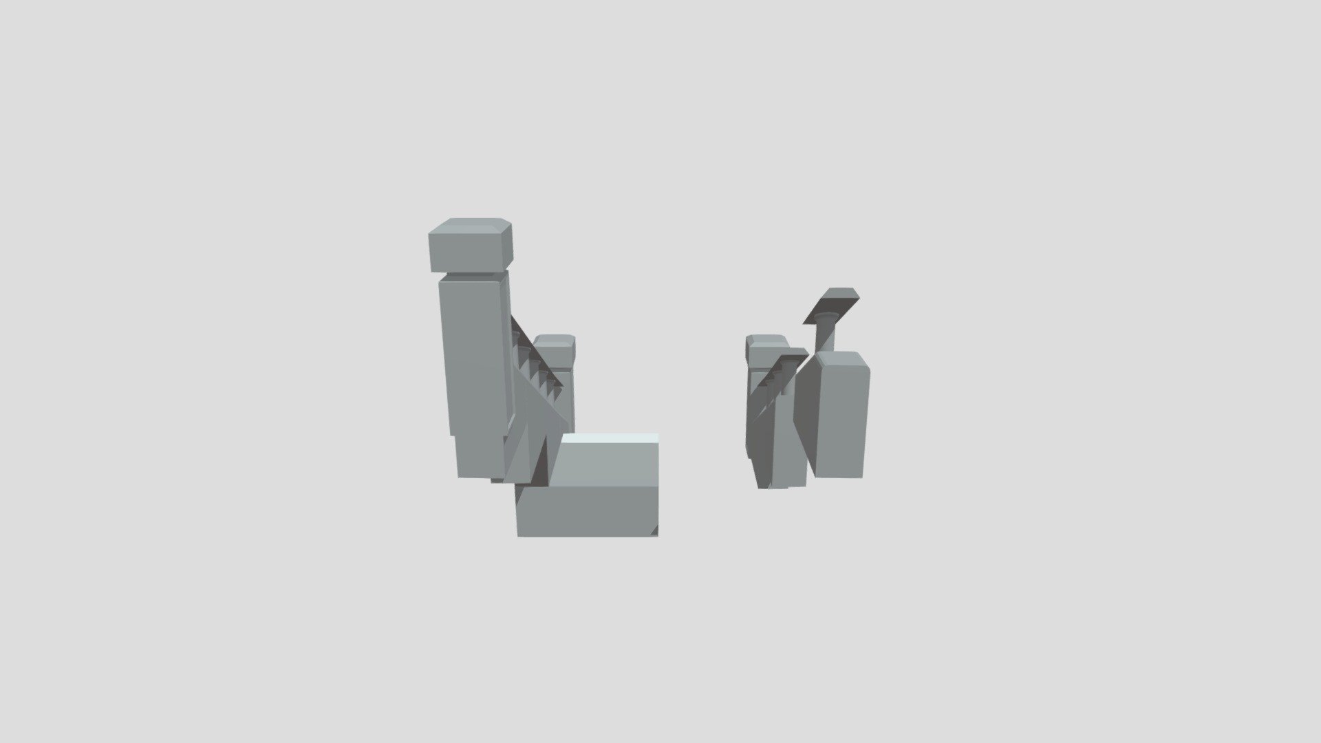 Stone Stairs Modular Set — Sketchfab embed 3D viewer