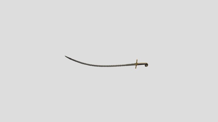 Saw Sword 2 3D Model