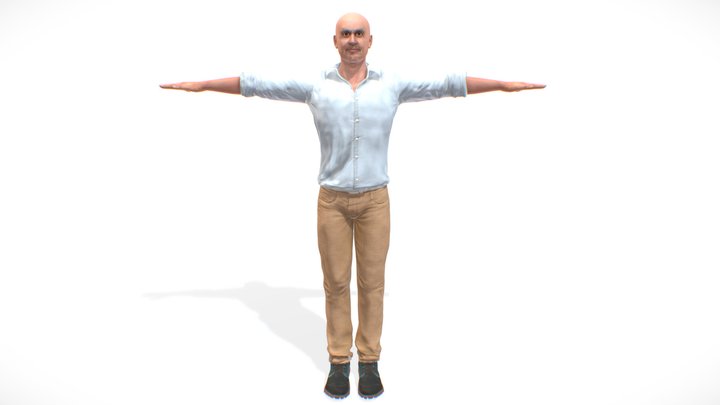 Business Man  ( Rigged & Blendshapes ) 3D Model