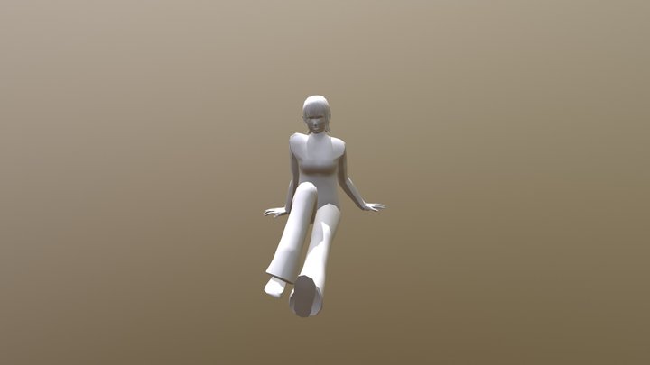 Sit Female02 3D Model