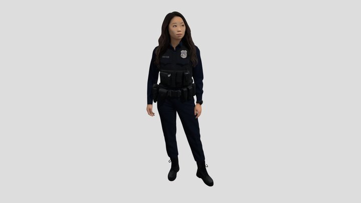 Police Officer In Tactical Gear – Modelo 3D gratuito STL