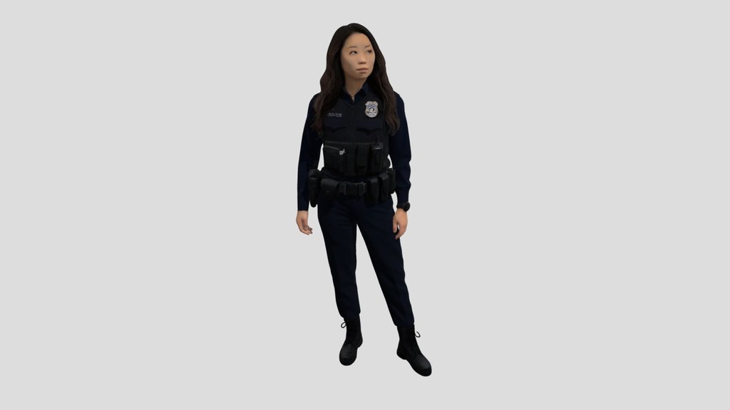 Police Officer In Tactical Gear