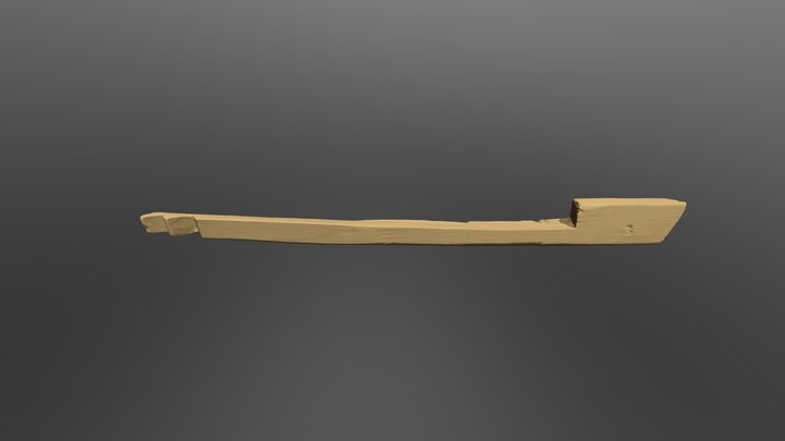 Wooden Tally Stick 3D Model