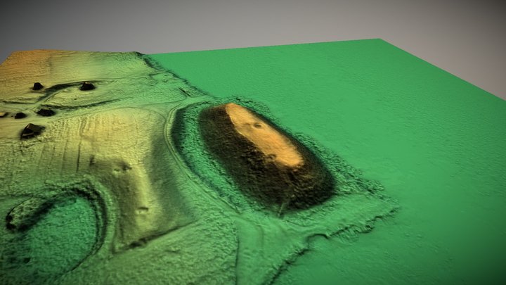 Taurapilio piliakalnis (Lithuania) – Gratis 3D-model STL