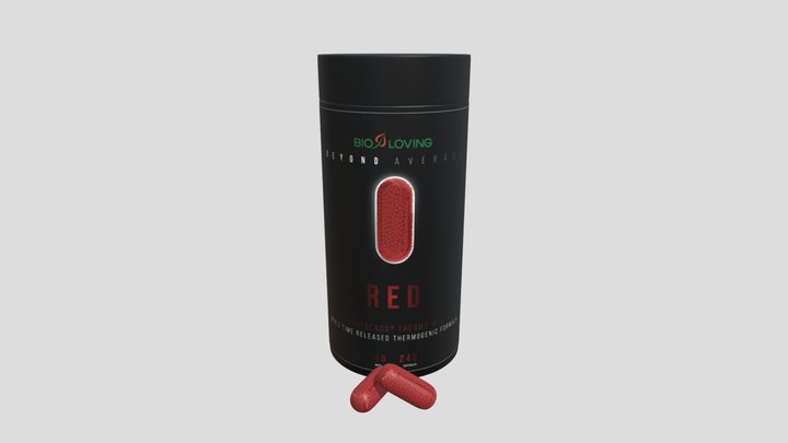 Beyond Average Label Red(2)-01 Png 3D Model