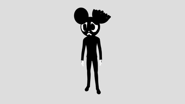 Cartoon Mouse 3D Model