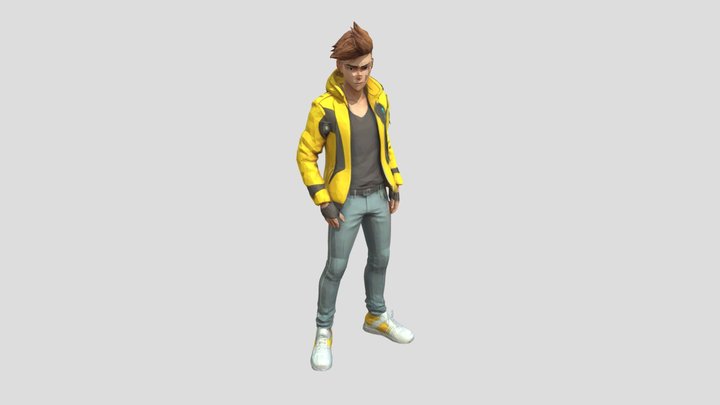 Carl Stella. Futuristic man. 3D Model