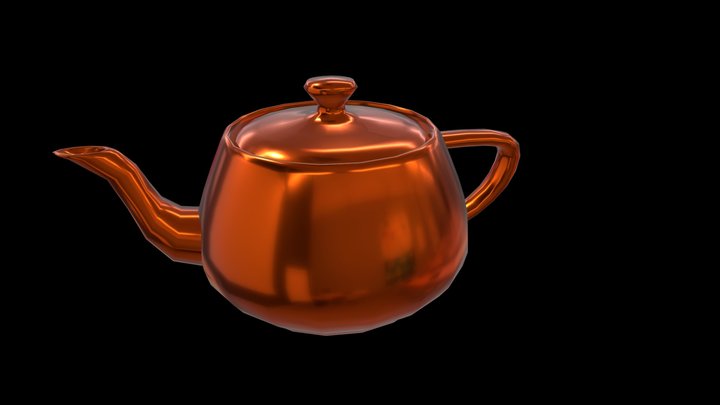 Realistic Teapot 3D Model