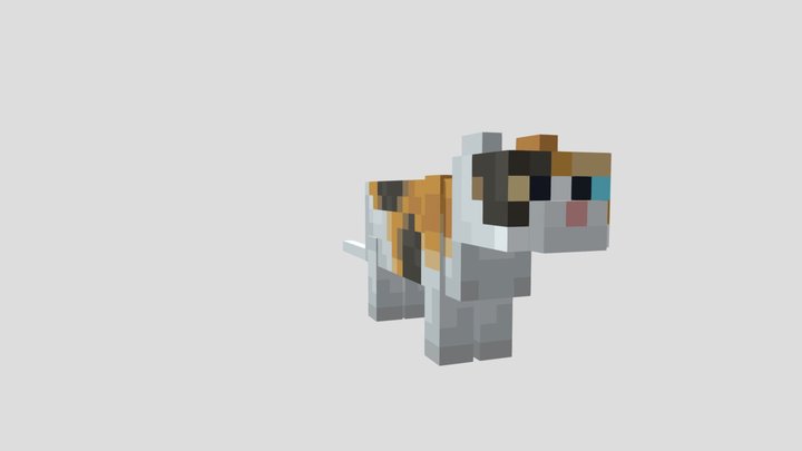 Minecraft cat (calico) 3D Model