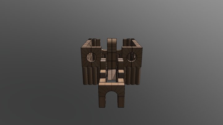 Unit Block Rocket 3D Model