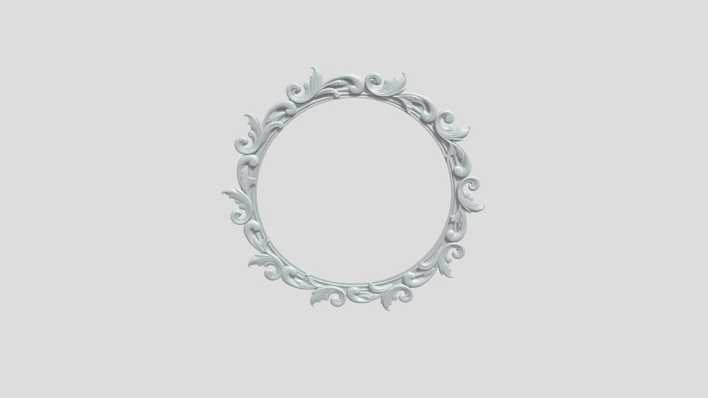 Ornate circular frame