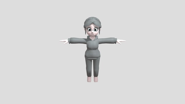 Amanda Nerd 3D Model