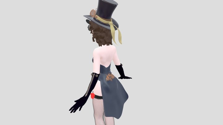 Evie Steampunk Princess 3D Model