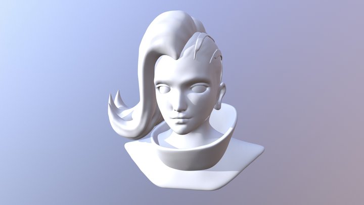 Sombra Bust (No Colour) 3D Model