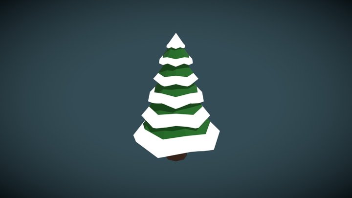 Snow Tree 3D Model