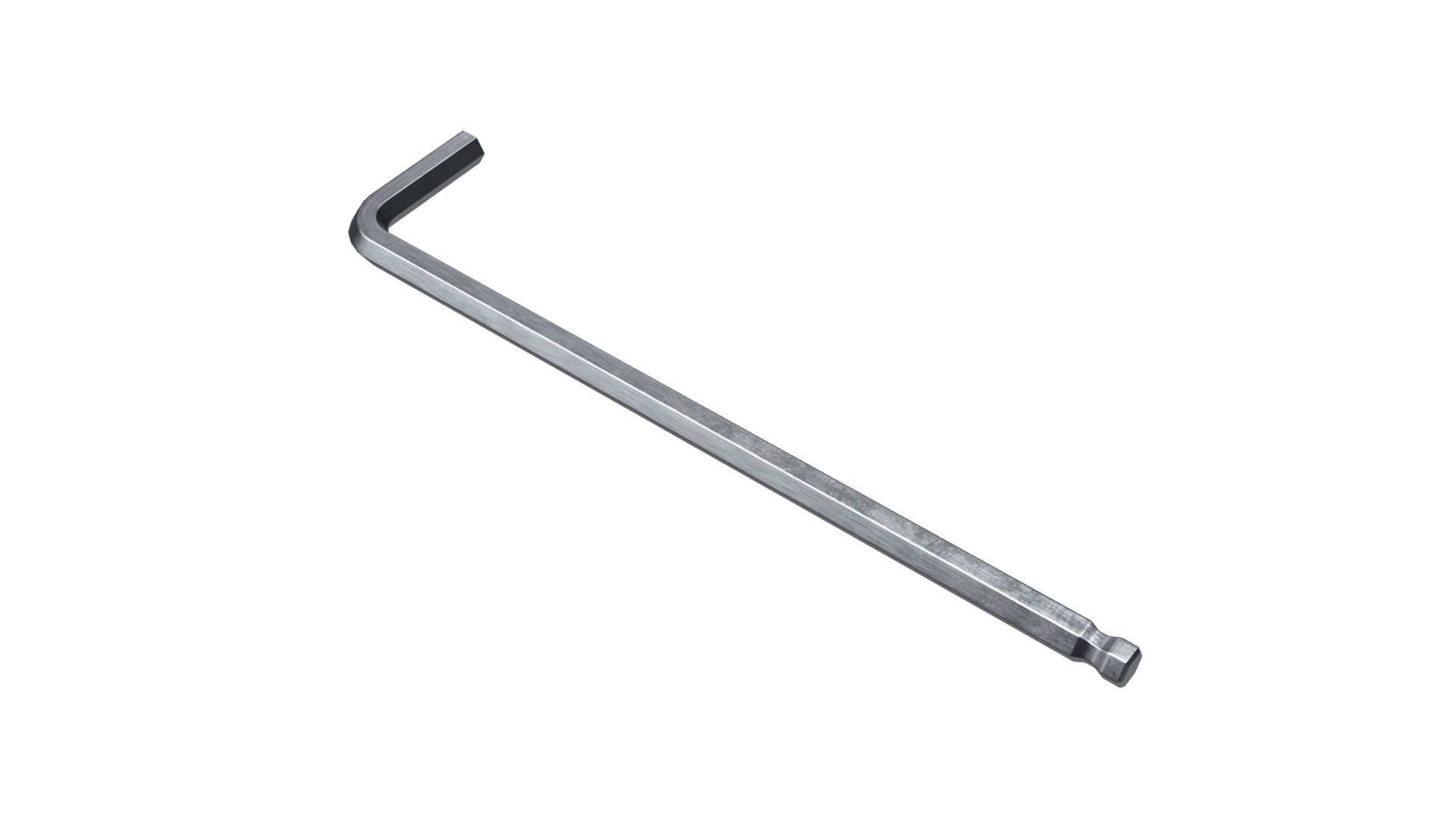 3D model Hex key - This is a 3D model of the Hex key. The 3D model is about a black and silver sword.