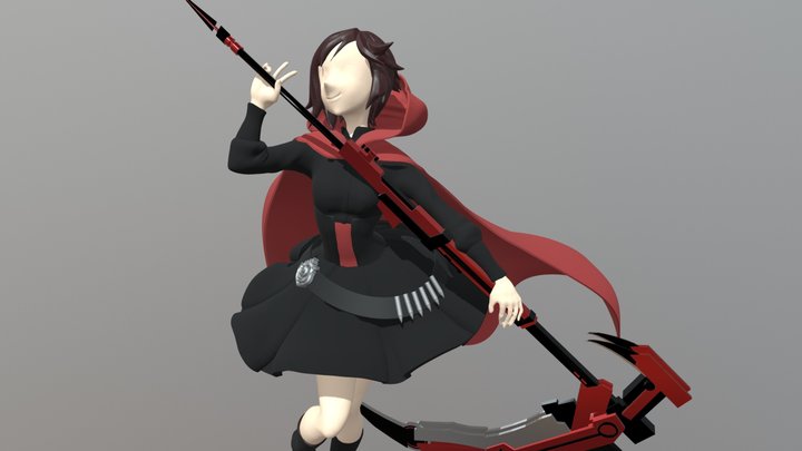 Ruby from RWBY 3D Model