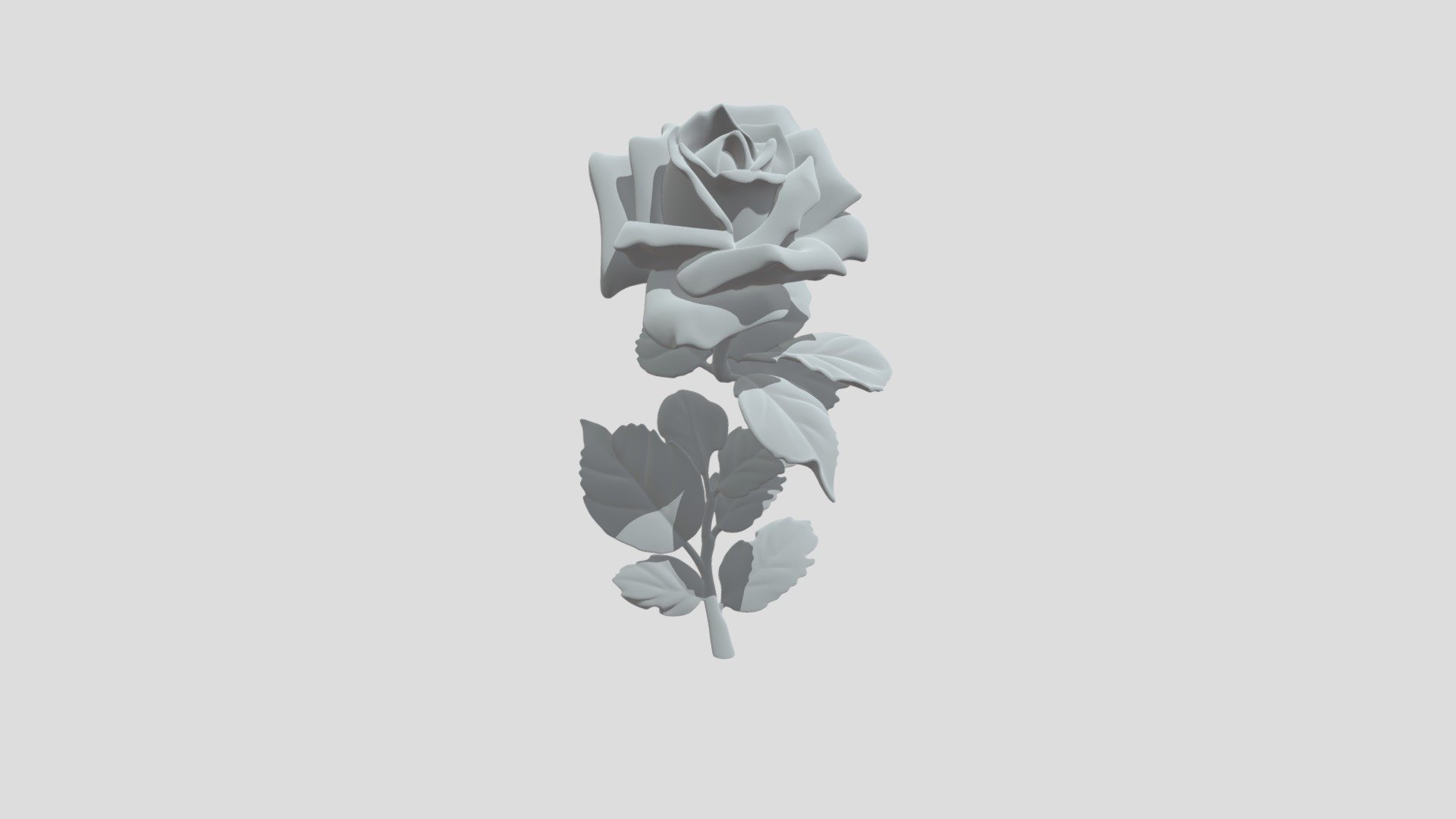 Sculpted Pink Rose - Download Free 3D model by sagesworld [3c4429f ...