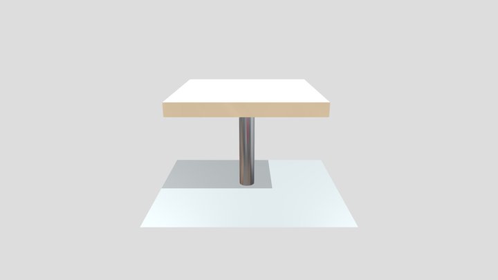 Table Marble Top 3D Model