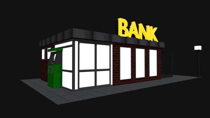 the bank 3D Model