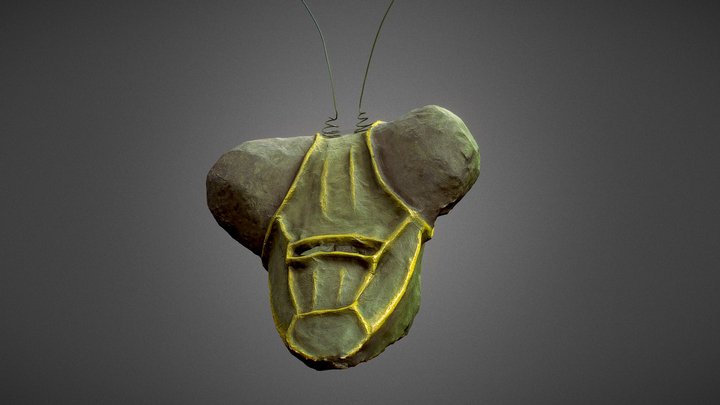 Máscara Louva-Deus - Praying Mantis Mask 3D Model