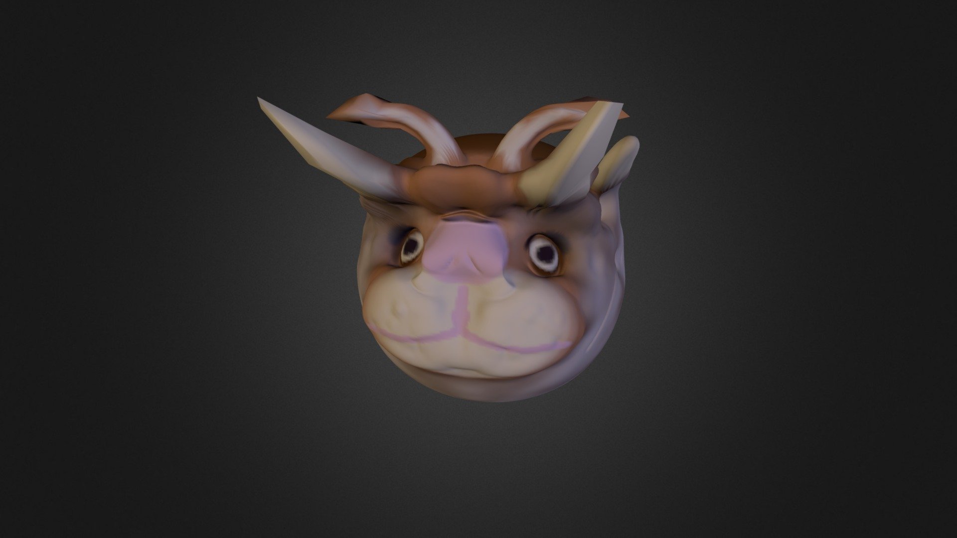 20150205 Rabbit Bull Head Weird