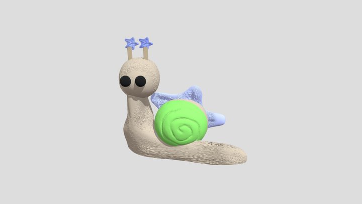 Snail Starfish 3D Model