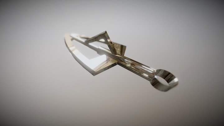 Gold arrow 3D Model
