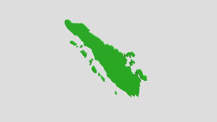 Pulau Sumatera 3D Model