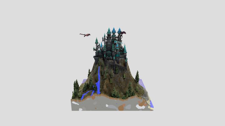 Mountain Castle! 3D Model