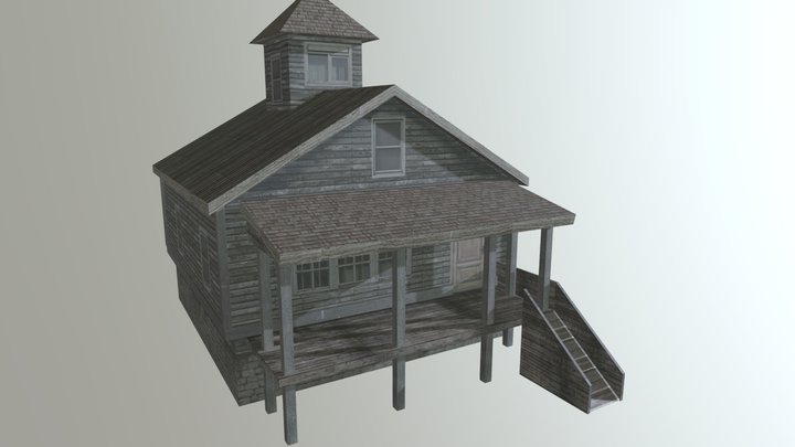 abandoned house (lowpole) 3D Model
