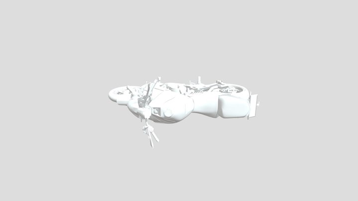 Kawasaki ER 6N obj incomplete 3D Model