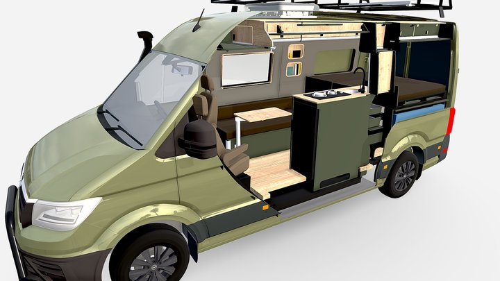 4x4 Crafter MWB Van Conversion- 3D Model