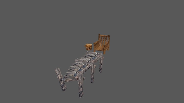 1ANI26_Druant_Luca_Texture_3SimpleProps 3D Model