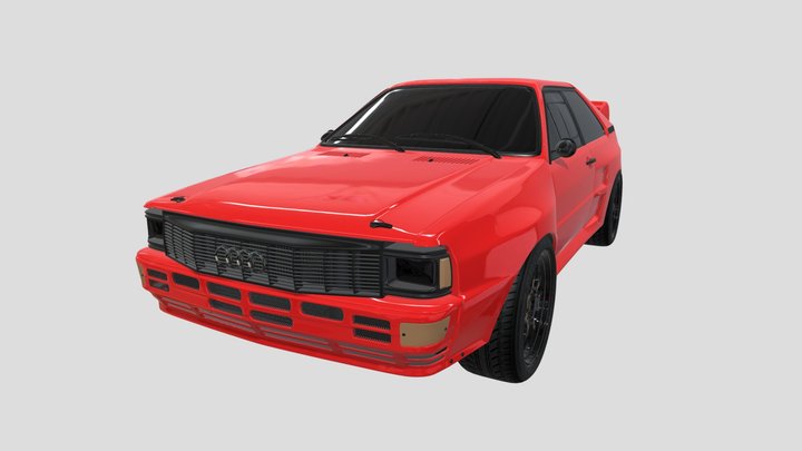 audi-quattro-sport-stock 3D Model