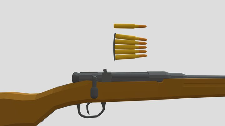 Sporterized Type-38 Arisaka (Slightly updated) 3D Model