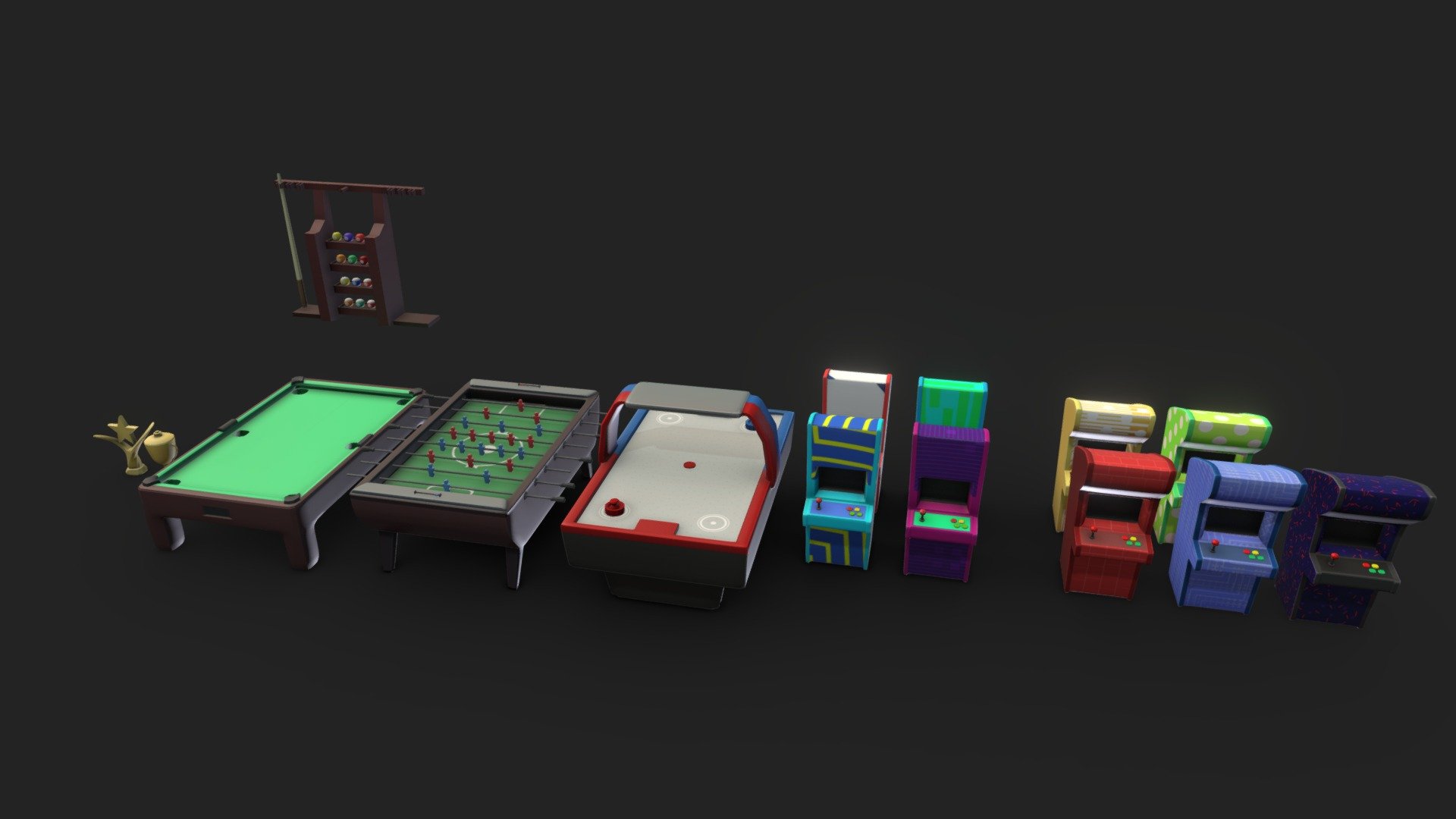 Arcade Room - Buy Royalty Free 3D model by Loslolos [3c52319 ...