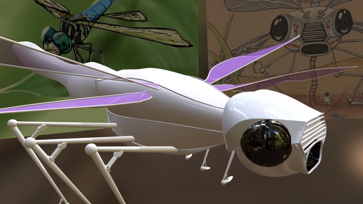 Insect Spaceship7 3D Model