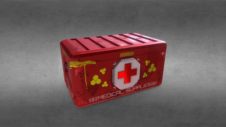 Medikit medical supplies box 3D Model