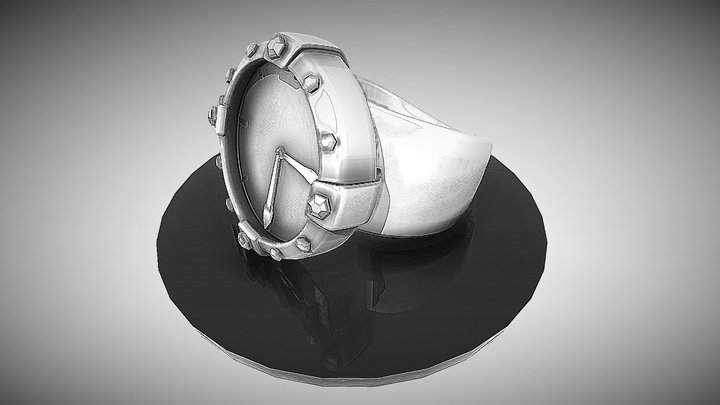 Inktober Day 1: Watch Ring 3D Model