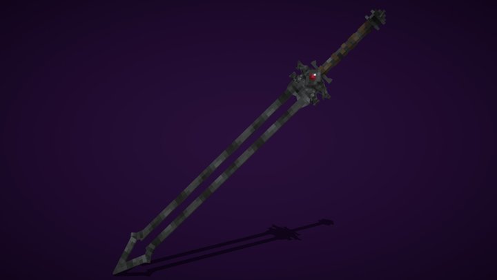 [Minecraft] Bloody Sorrow | Big Sword 3D Model