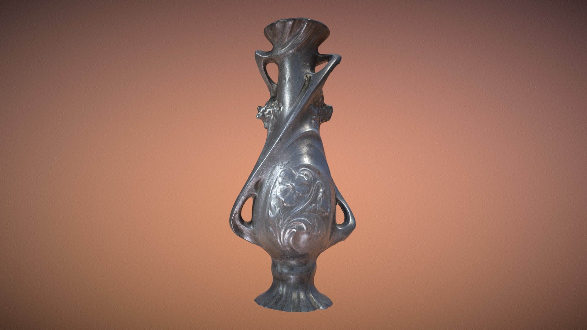 vase art nouveau — Sketchfab embed 3D viewer