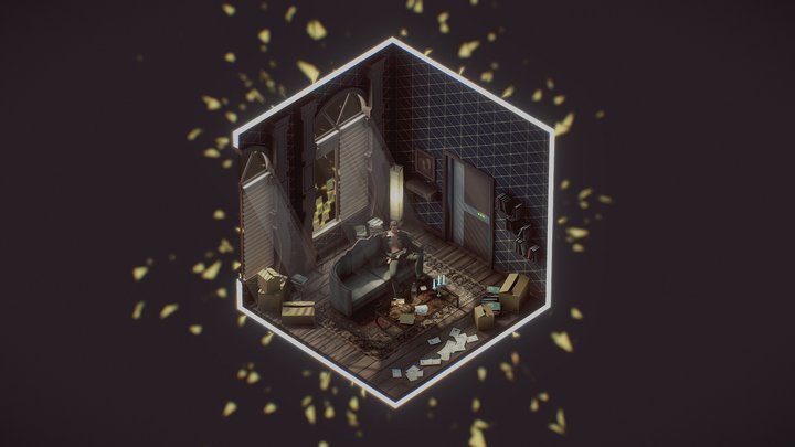 Deus Ex HR - Adam Jensen's apartment 3D Model