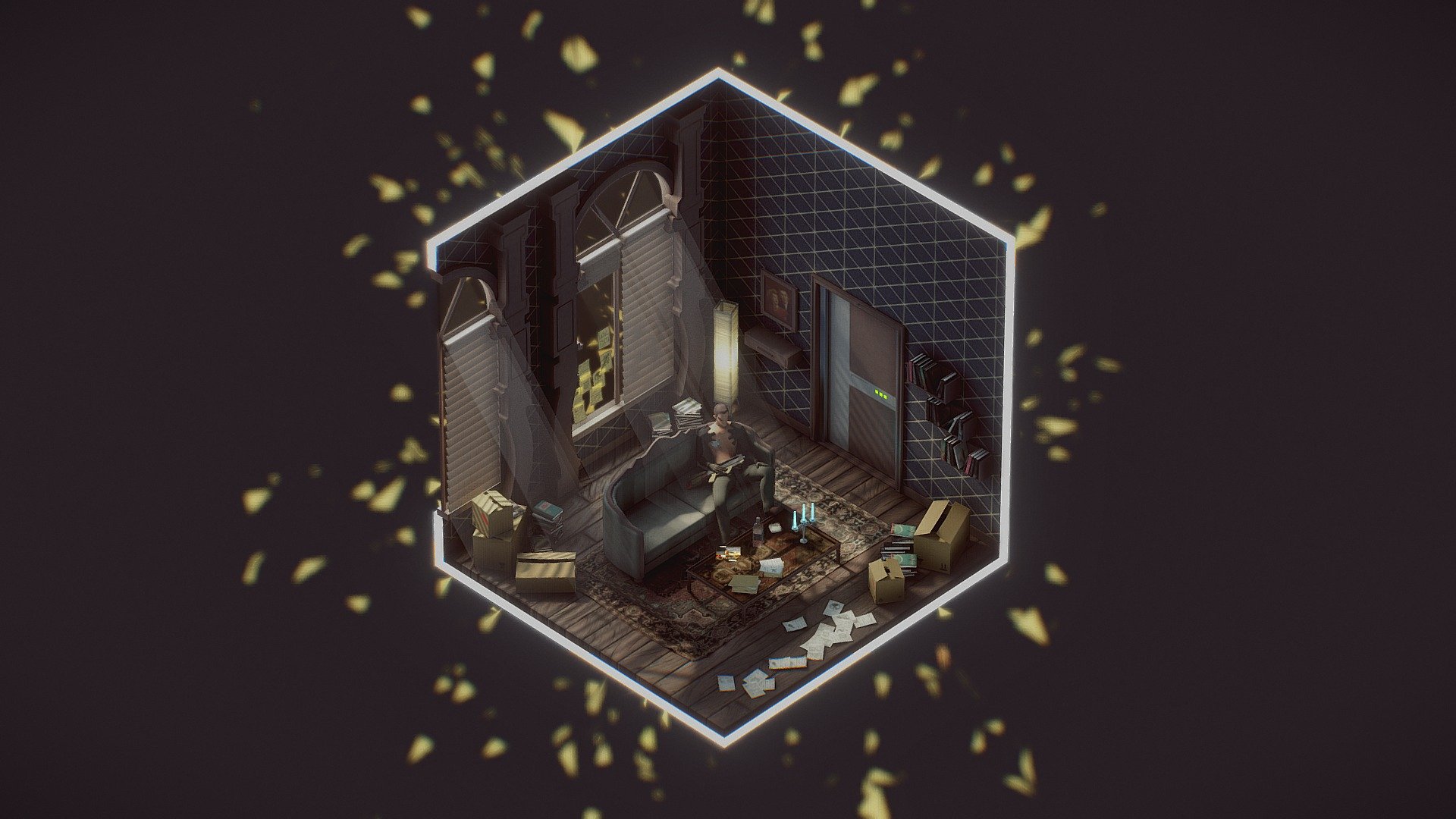 Deus Ex HR - Adam Jensen's apartment
