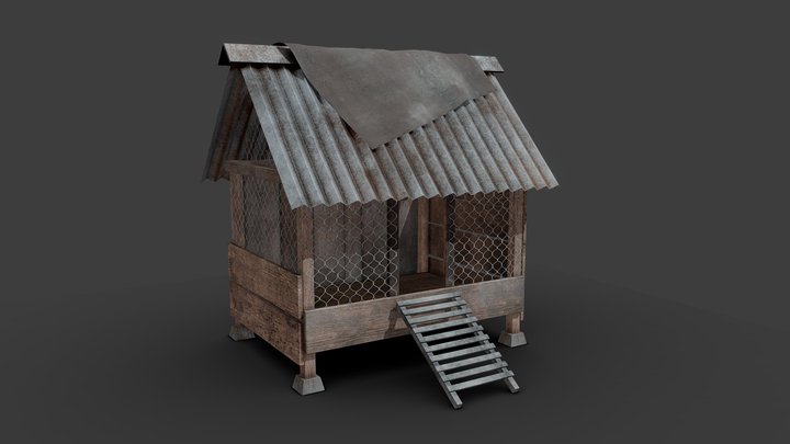 Chicken Coop 3D Model