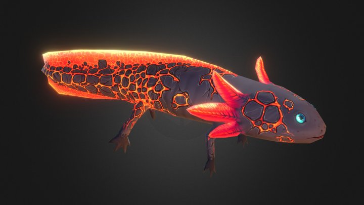 Firelotl 3D Model