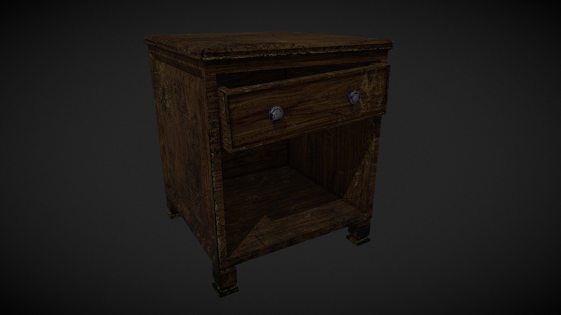 Old Broken Bedside Drawer - Buy Royalty Free 3D model by FordVFX ...