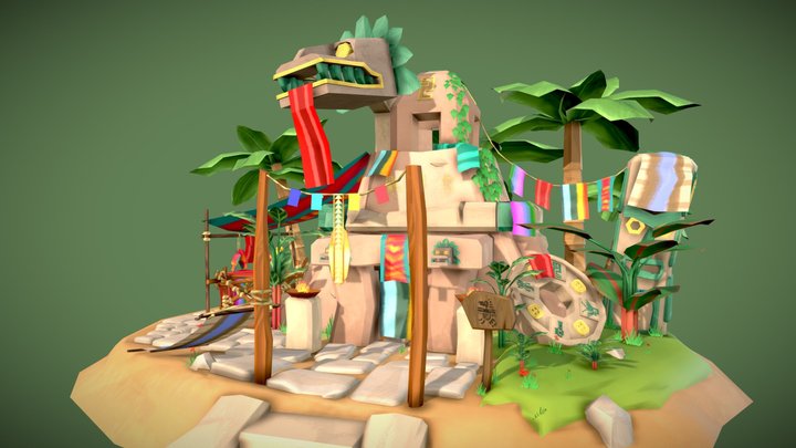 Temple of The Cloth Maker 3D Model