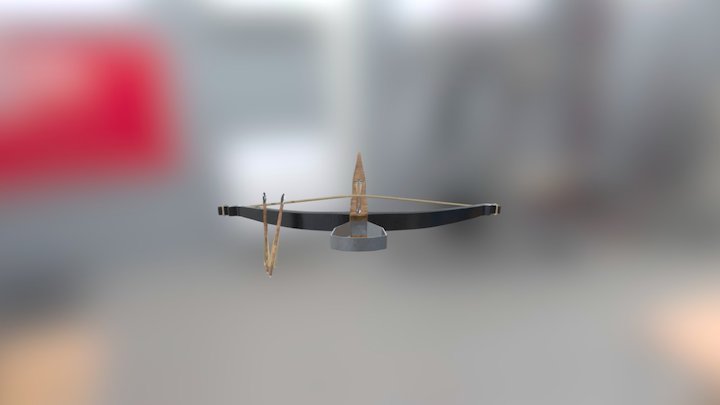 Crossbow Textured 3D Model